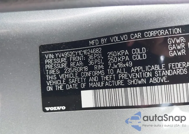 YV4952CY1C1624682: 43200104