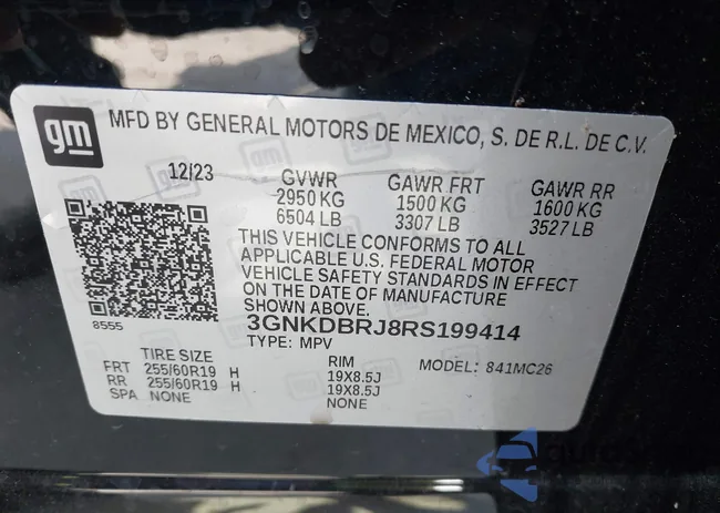 3GNKDBRJ8RS199414: 43200294