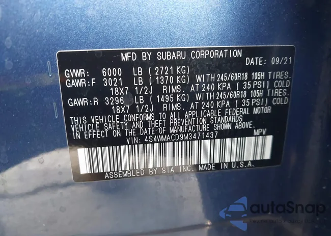 4S4WMACD9M3471437: 43200461