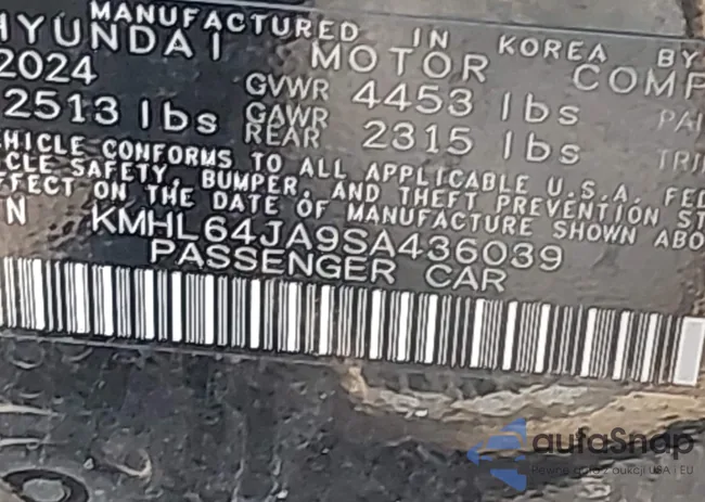 KMHL64JA9SA436039: 43200496