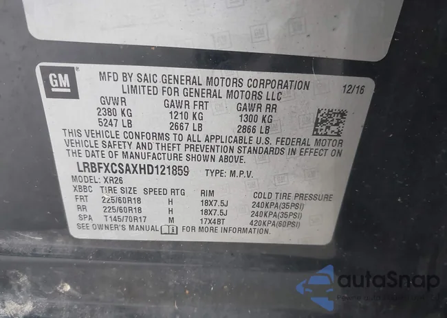 LRBFXCSAXHD121859: 43199674