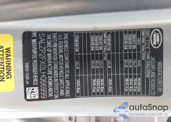 SALZP2FX0LH066999: 43199820