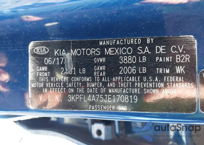 3KPFL4A75JE170819: 43200986