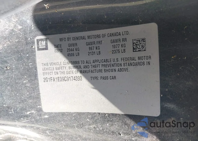 2G1FA1E39C9174393: 43201130