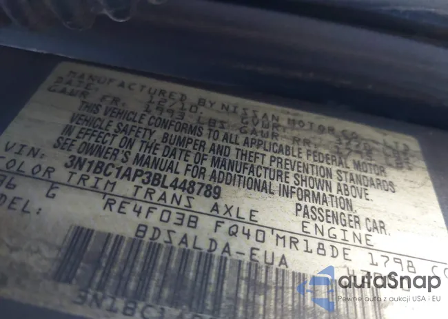 3N1BC1AP3BL448789: 43201188