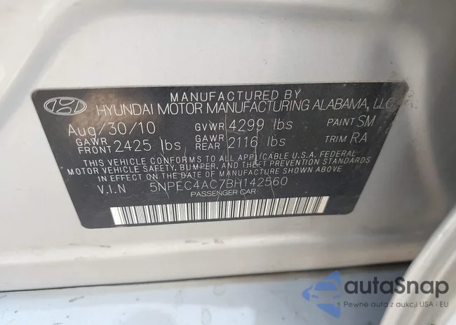 5NPEC4AC7BH142560: 43201231