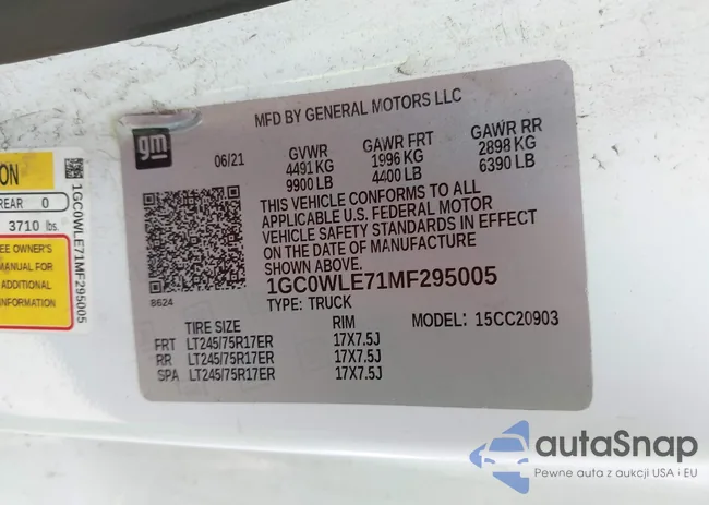 1GC0WLE71MF295005: 43201290