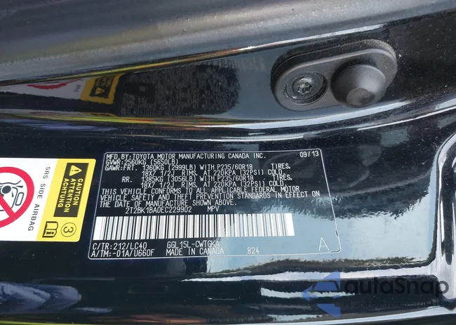 2T2BK1BA0EC229902: 43201400