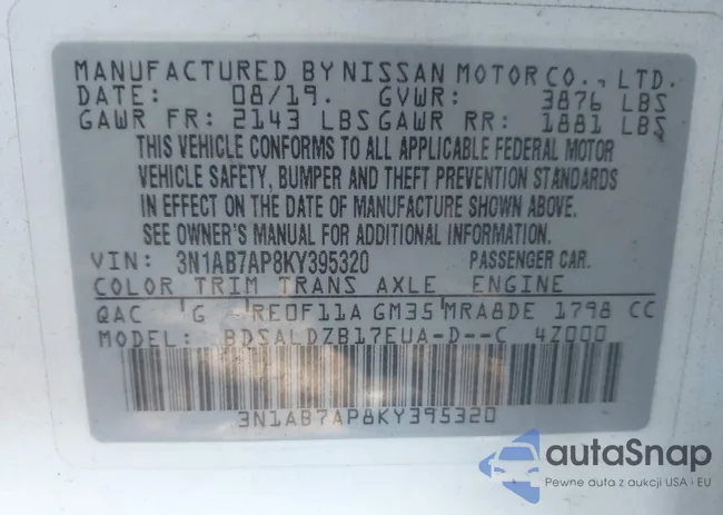 3N1AB7AP8KY395320: 43201418