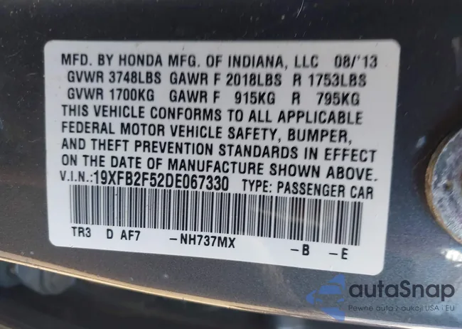19XFB2F52DE067330: 43201484