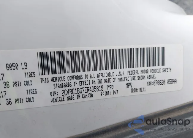 2C4RC1BG7ER435819: 43200591