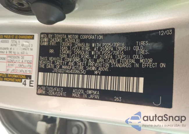 JTEGD21A640086342: 43200675