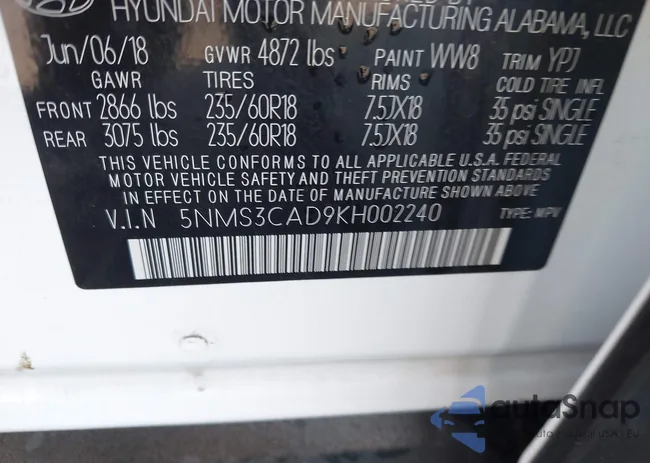 5NMS3CAD9KH002240: 43200759