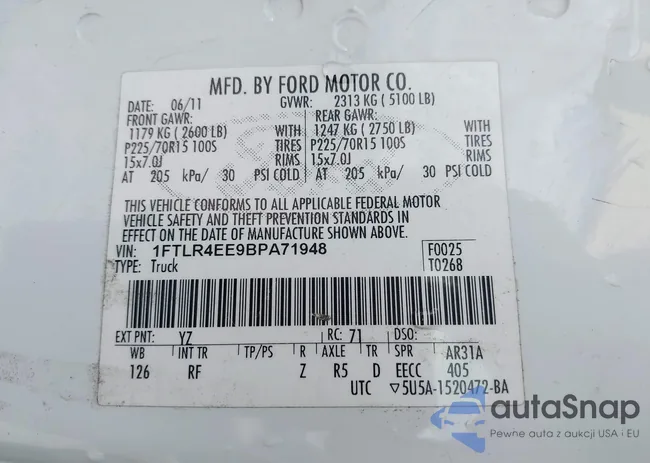 1FTLR4EE9BPA71948: 43200868