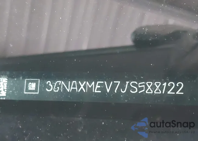 3GNAXMEV7JS588122: 43202001