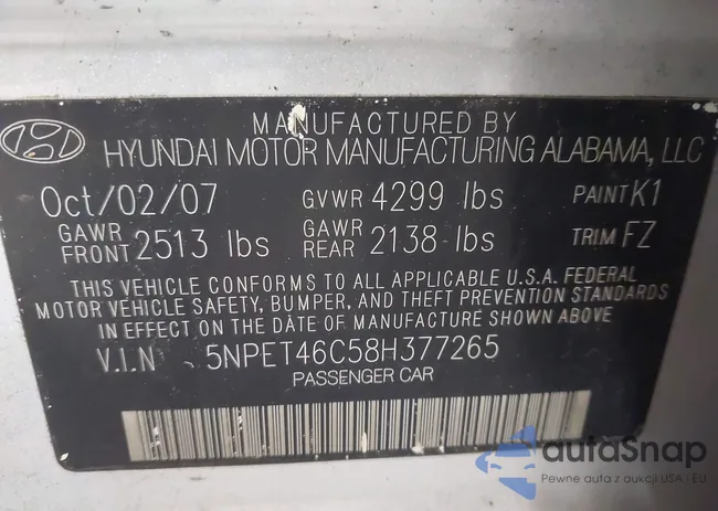 5NPET46C58H377265: 43202029