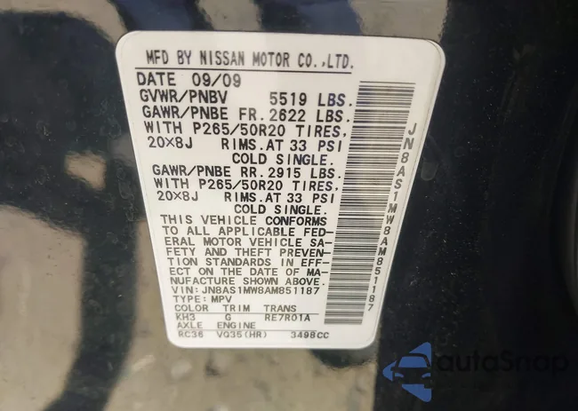 JN8AS1MW8AM851187: 43202046