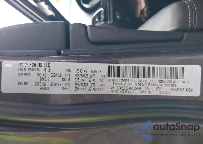 1C4RJFCG4KC532093: 43202062