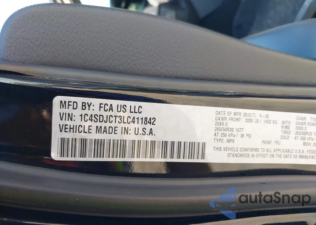 1C4SDJCT3LC411842: 43202147