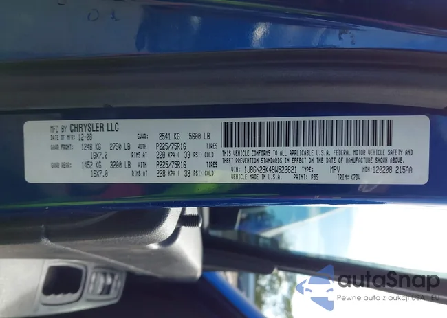 1J8GN28K49W522621: 43202163