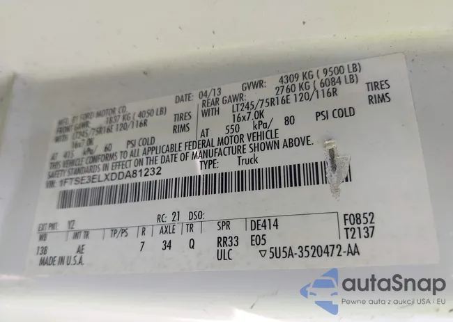 1FTSE3ELXDDA81232: 43202225