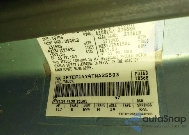 1FTEF14Y4TNA25503: 43202277