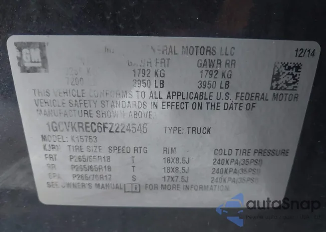 1GCVKREC6FZ224546: 43202302