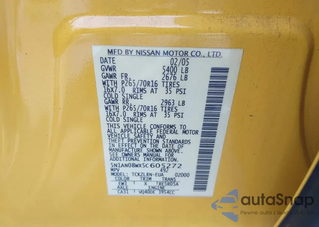 5N1AN08WX5C605272: 43201554