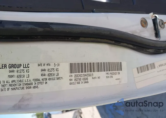 2B3CA3CV5AH256619: 43201652