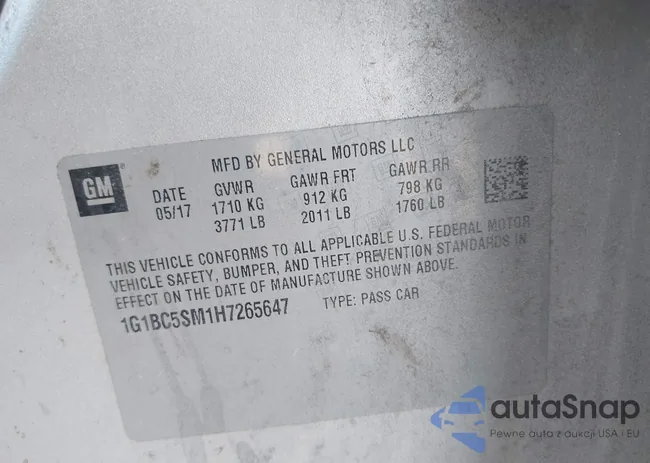 1G1BC5SM1H7265647: 43201784