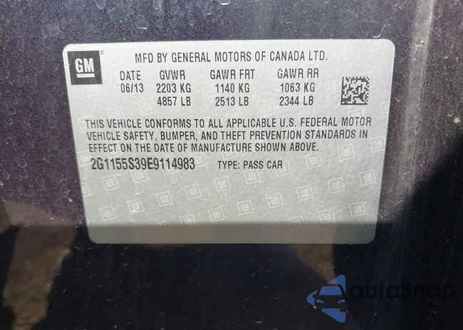 2G1155S39E9114983: 43201789