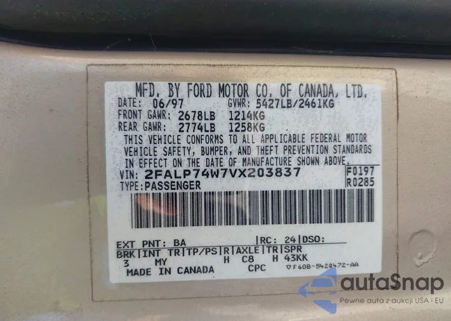 2FALP74W7VX203837: 43201827