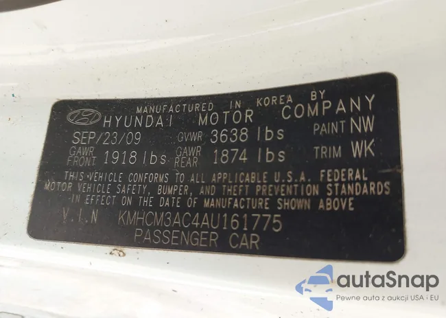 KMHCM3AC4AU161775: 43201856