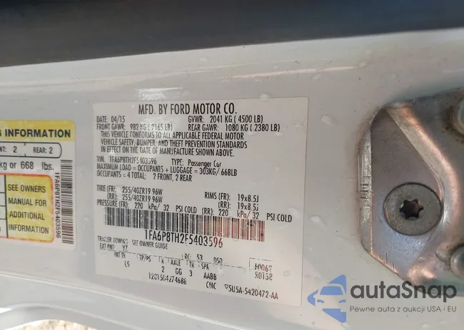 1FA6P8TH2F5403596: 43202950