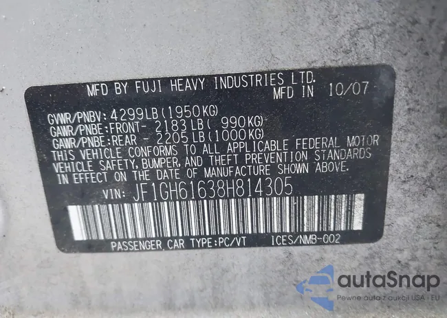 JF1GH61638H814305: 43202964