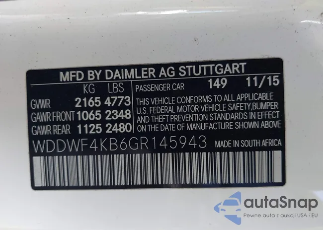 WDDWF4KB6GR145943: 43203070