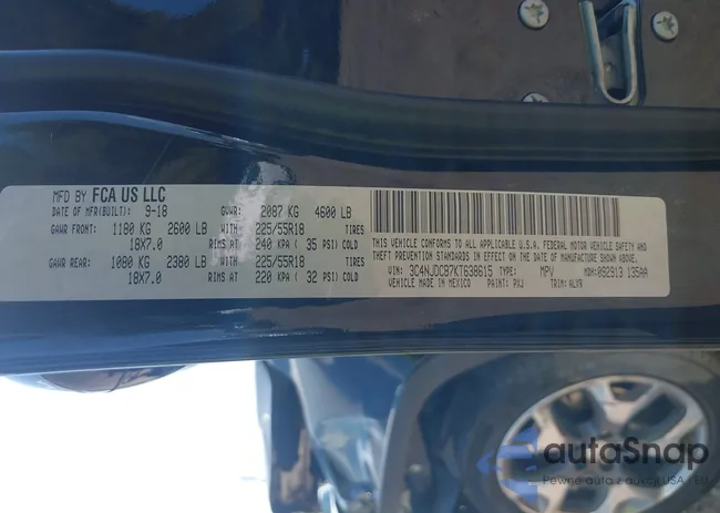 3C4NJDCB7KT638615: 43203104