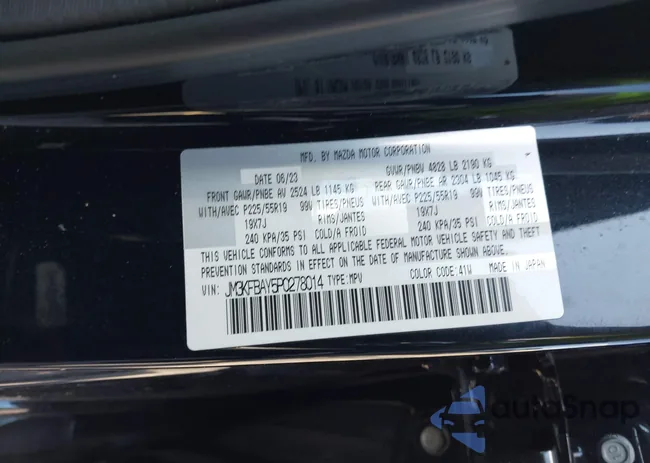 JM3KFBAY5P0278014: 43203147