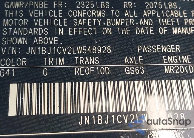 JN1BJ1CV2LW548928: 43203185
