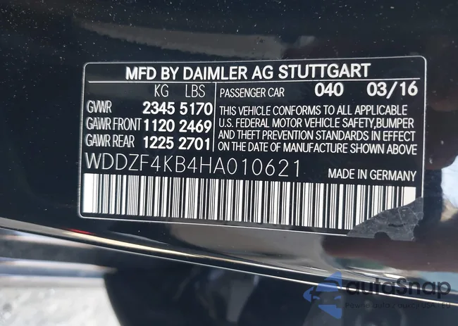 WDDZF4KB4HA010621: 43203237