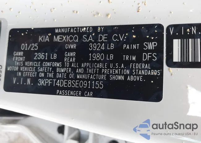 3KPFT4DE8SE091155: 43203374