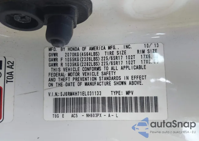 5J6RM4H71EL031133: 43203375