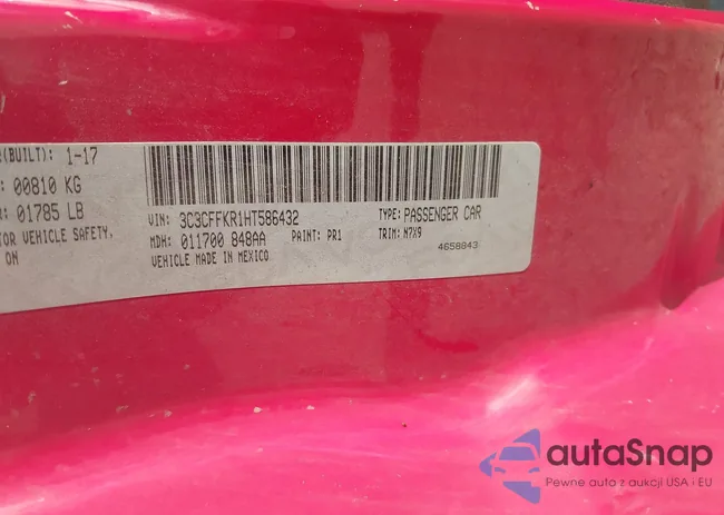 3C3CFFKR1HT586432: 43203397