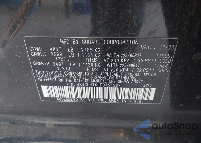 4S4GUHT61R3751567: 43203466