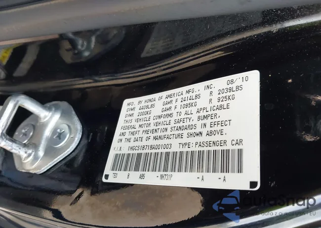 1HGCS1B71BA001003: 43202585