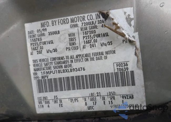 1FMPU18L8XLB93476: 43202733