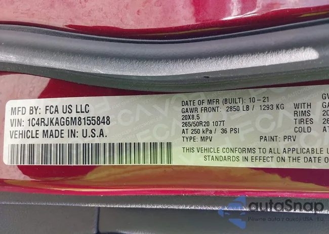 1C4RJKAG6M8155848: 43202887