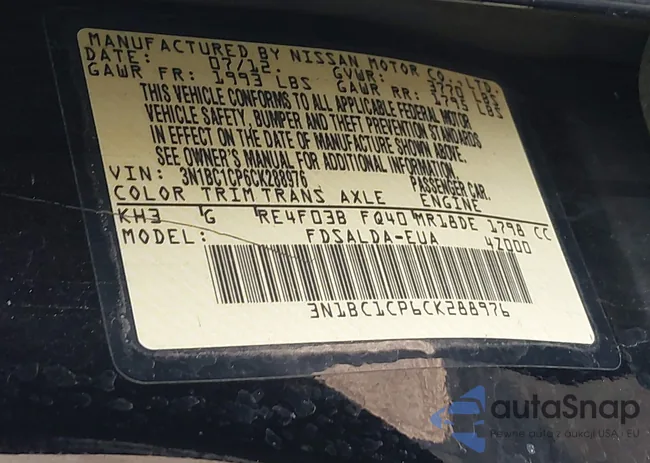 3N1BC1CP6CK288976: 43204244