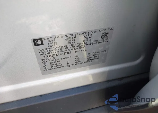 3GKALMEX4JL127464: 43204419