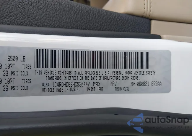 1C4RDHDG6HC930447: 43204542